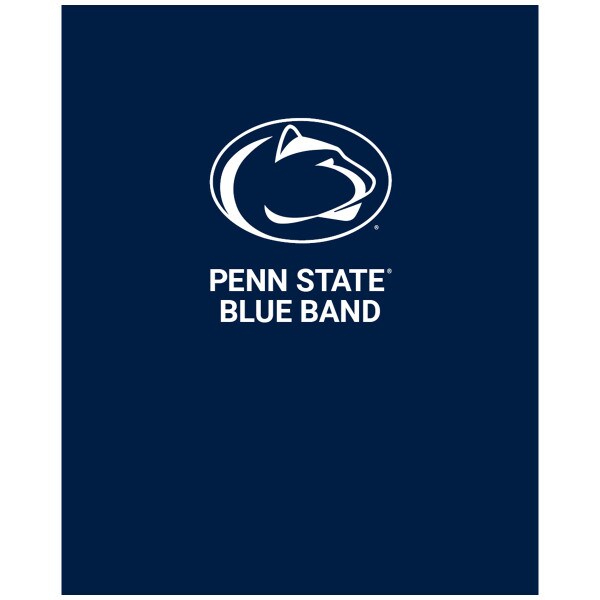 navy folder with Penn State Blue Band below Athletic Logo